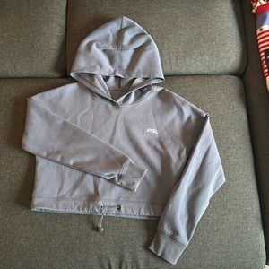 Aybl Everyday Drawcord Cropped Hoodie - Blue